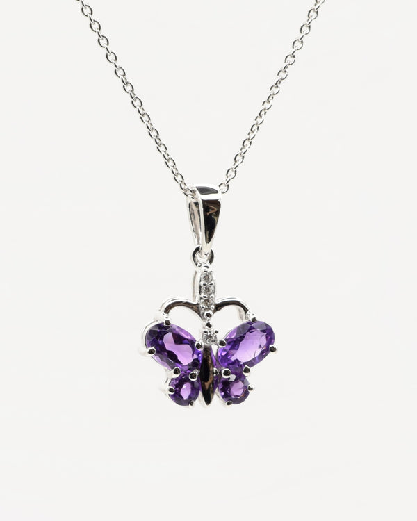 Amethyst, Granat, Sky Blue Topas in 925er Sterlingsilber