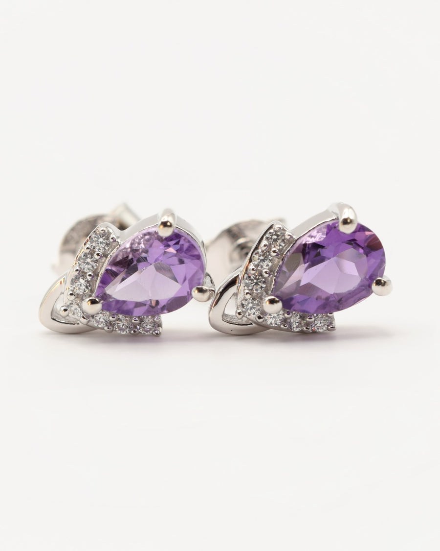 Amethyst, Granat, London Blue Topas, Regenbogen-Mondstein in 925er Sterlingsilber