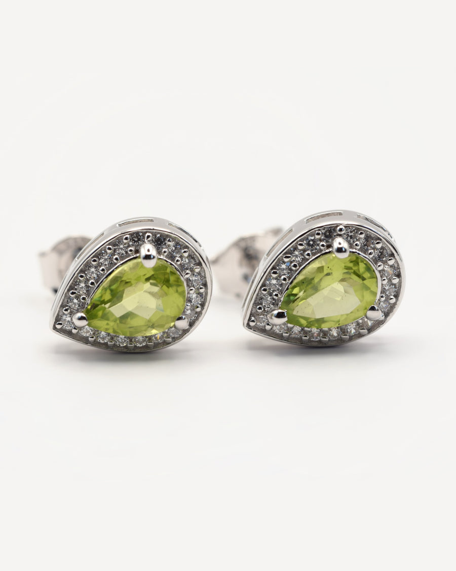 Peridot, Pink Amethyst, Regenbogen-Mondstein, Sky Blue Topas in 925er Sterlingsilber