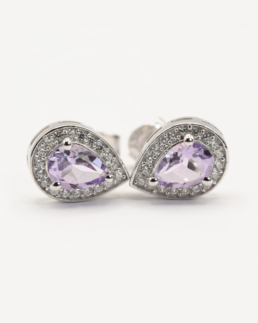 Peridot, Pink Amethyst, Regenbogen-Mondstein, Sky Blue Topas in 925er Sterlingsilber
