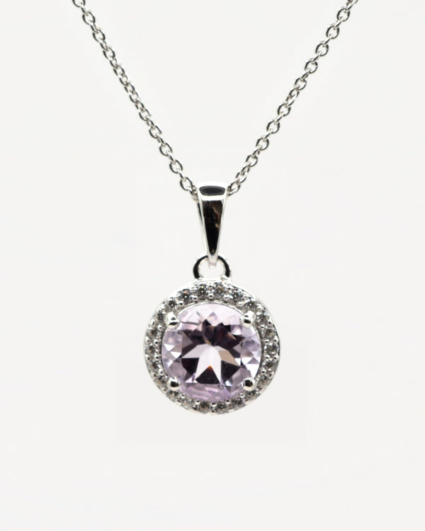 Labradorit, Pink Amethyst, Regenbogen-Mondstein in 925er Sterlingsilber