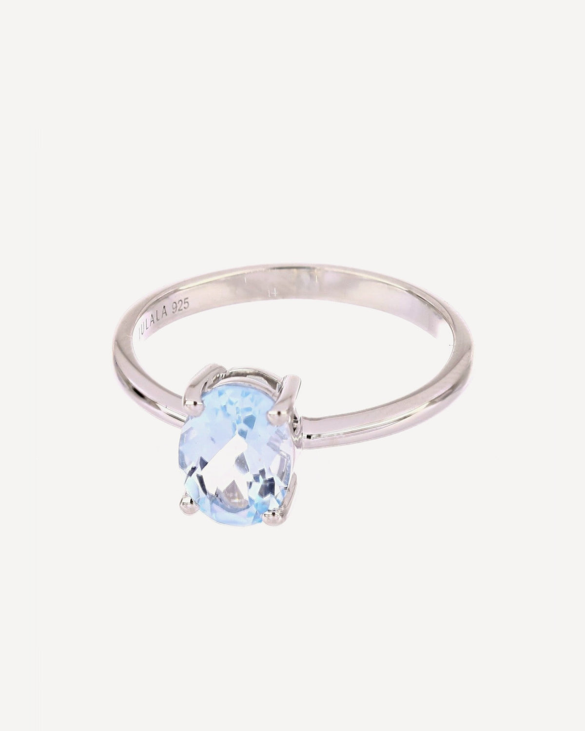 Céleste Ring mit Sky Blue Topas, 925er Sterlingsilber rhodiniert – Ansicht 2