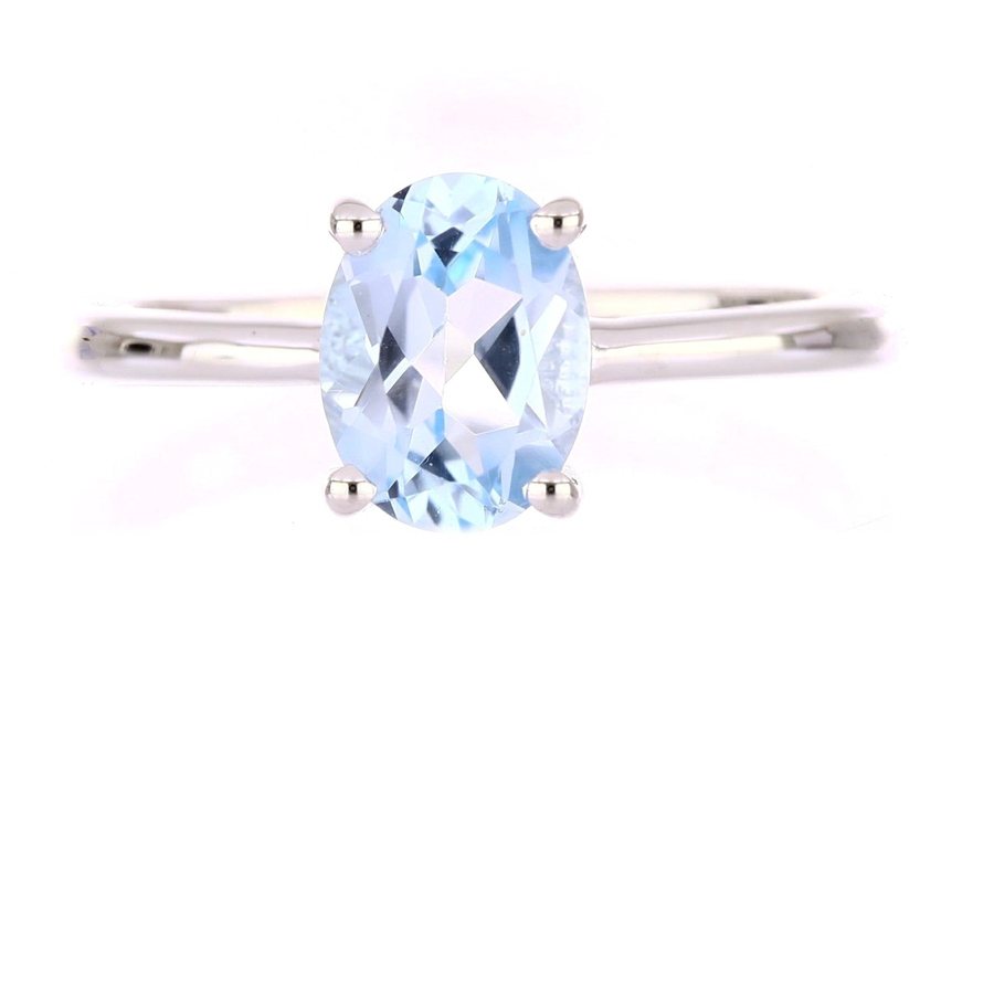 Céleste Ring mit Sky Blue Topas, 925er Sterlingsilber